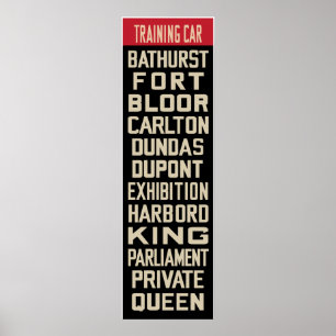 Poster Toronto PCC Replica Rollsign (Part I)