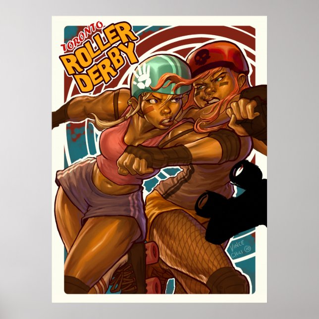Poster Toronto Roller Derby (Devant)