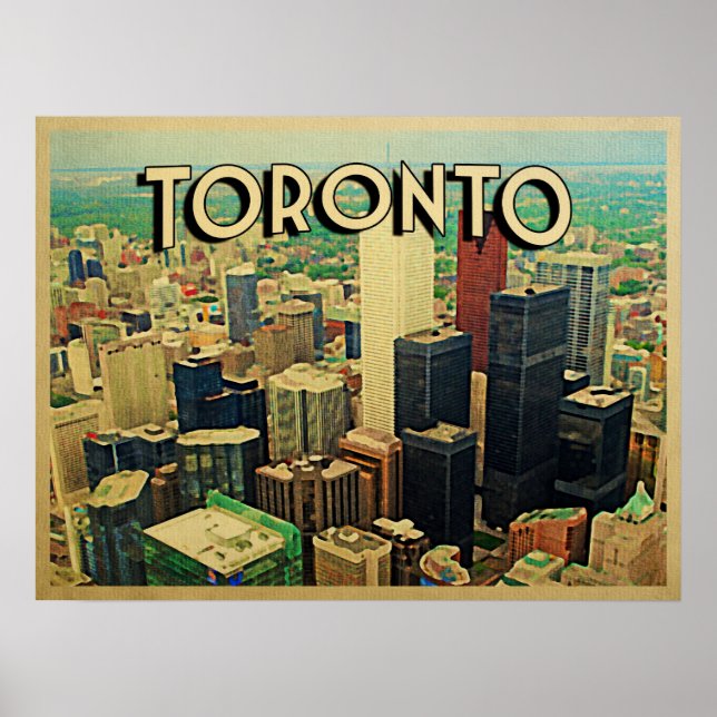 Poster Toronto Skyline (Devant)