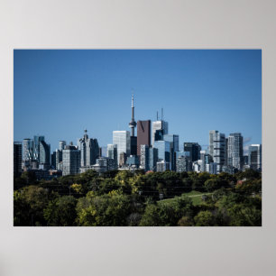 Poster Toronto Skyline De Riverdale Park No 8 Color