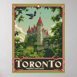 Poster Toronto : Vintage Casa Loma