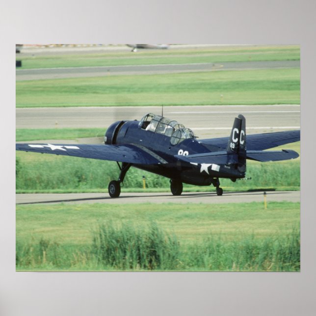Poster Torpille de transport de la marine Grumman TBF/TBM (Devant)
