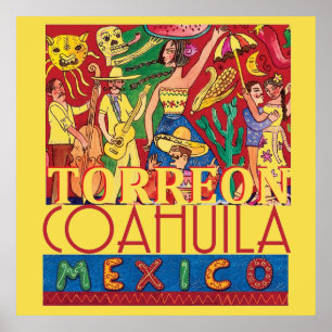 Poster TORREON Mexique