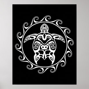 Poster Tortue blanche