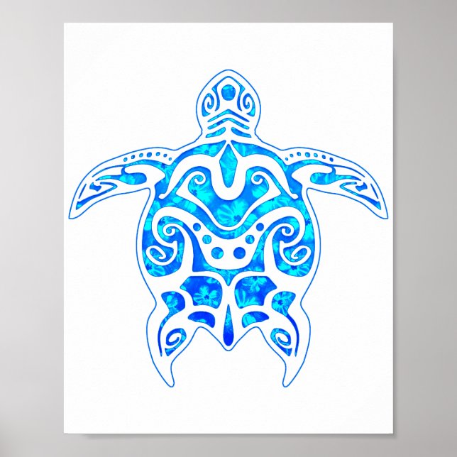 Poster Tortue cool (Devant)