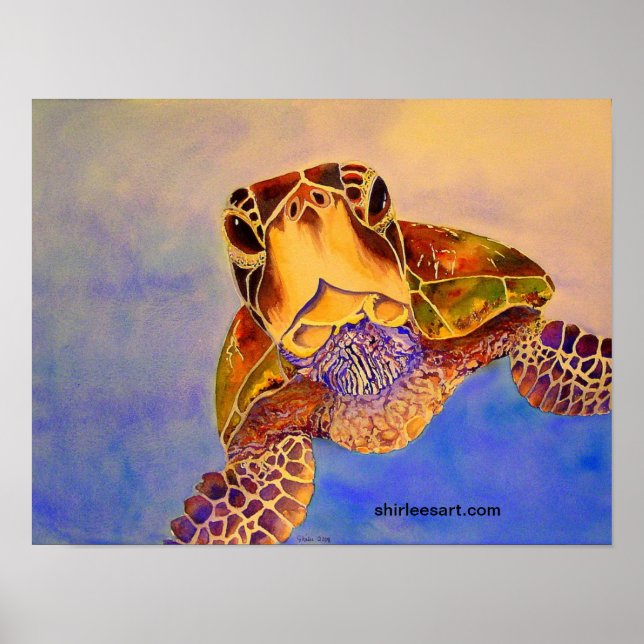 Poster Tortue dans votre visage (Devant)