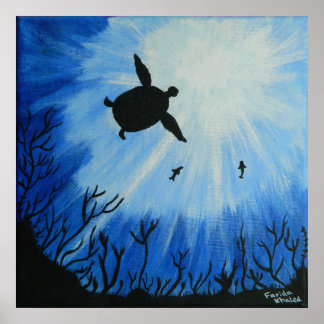 Poster Tortue de mer
