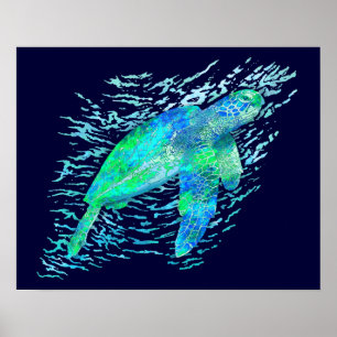 Poster Tortue de mer
