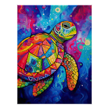 Tortue de mer Jour des terres Abstrait Ocean Beach