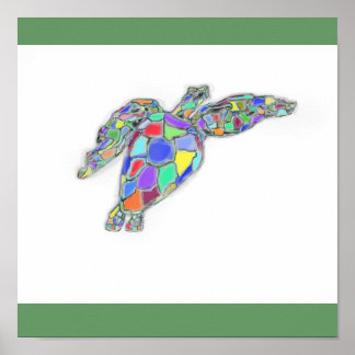 Poster Tortue de mer sur toile