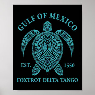 Poster Tortue Du Golfe Du Mexique Delta Tango Est 1550