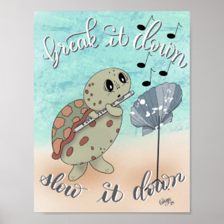 Poster Tortue luth