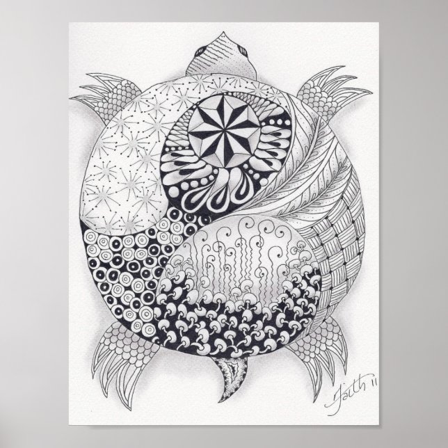 Poster Tortue pleine taille (Devant)