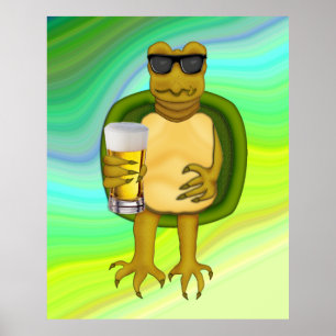 Poster Tortue soif