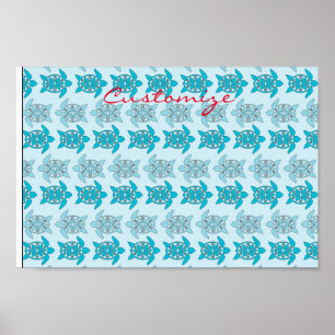 Poster Tortues bleues nager Thunder_Cove