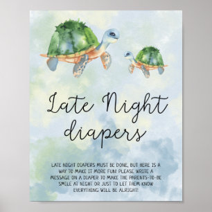 Poster Tortues de Mer - Couches de Nuit