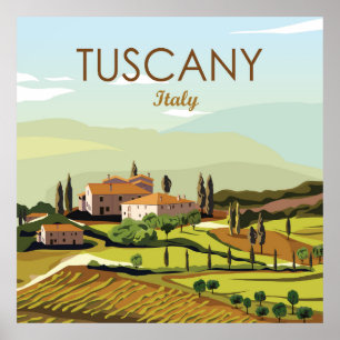 Poster Toscane Italie