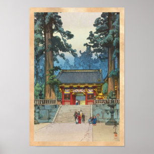 Poster Toshogu Shrine Hiroshi Yoshida art japonais