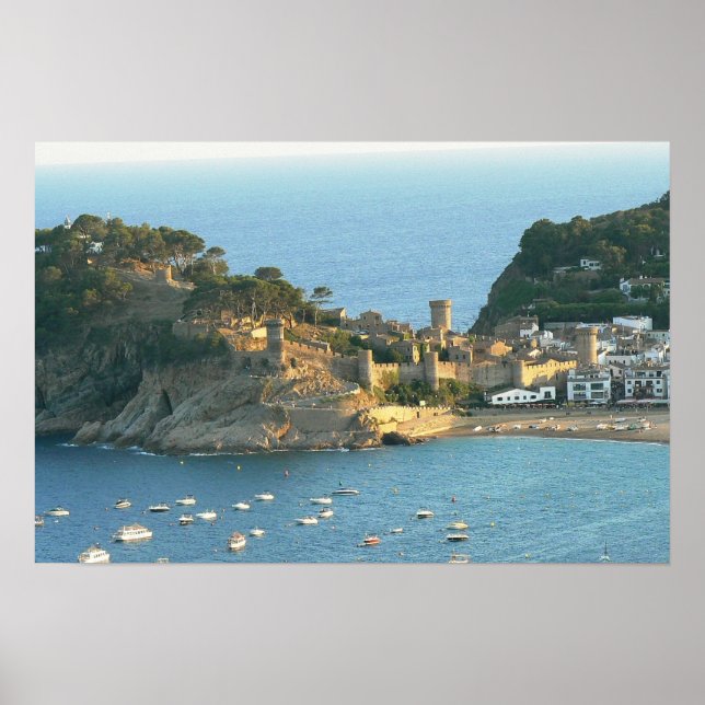 Poster Tossa Del Mar, Costa Brava, Espagne (Devant)