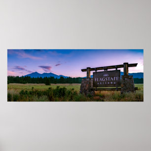 Poster Tôt le matin dans les montagnes de l'Arizona