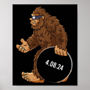 Poster Total Solaire Eclipse 04.08.2024 Bigfoot Fun Boys