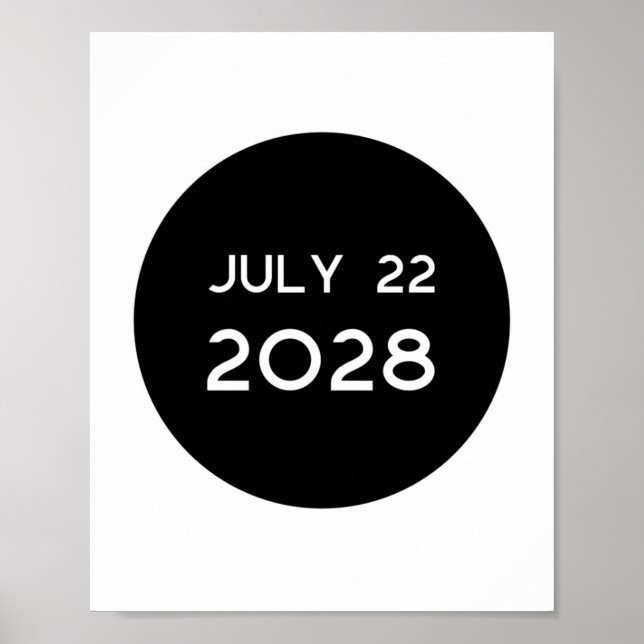 Poster Total Solar Eclipse 2028 New Zealand _1  (Devant)