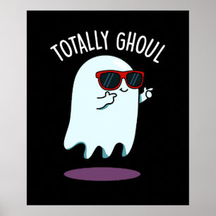Poster Totalement épouvantable Halloween drôle de fantôme