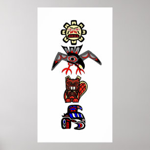 Poster Totem 2 de Haida