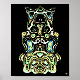 Poster Totem 5 monstre