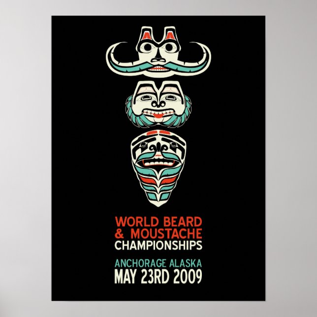 Poster Totem de barbe (Devant)