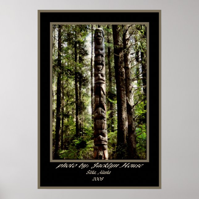 Poster Totem Tlingit (Devant)