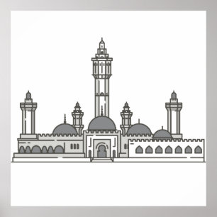 Poster touba senegal World landmarks