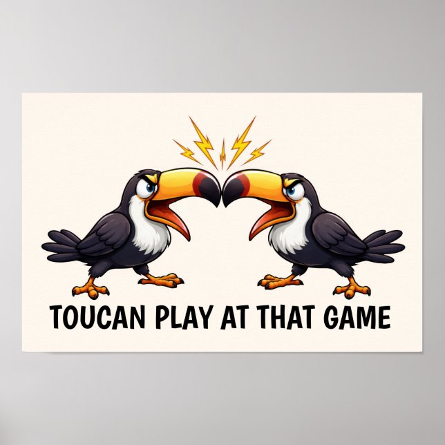 Poster Toucan drôle (Devant)