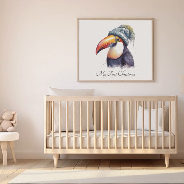 Poster Toucan Winter Vibes, personnalisation (Créateur téléchargé)