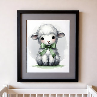 Poster Touch of Color Nursery Farm Animals Sheep