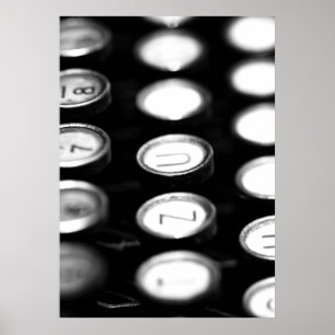 Poster Touche de machine à écrire