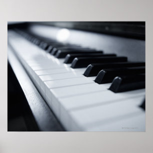 Poster Touches de piano détaillées