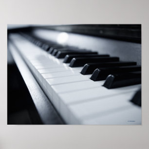 Poster Touches de piano détaillées 2