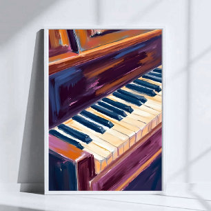 Poster Touches de piano Peintre Peinture