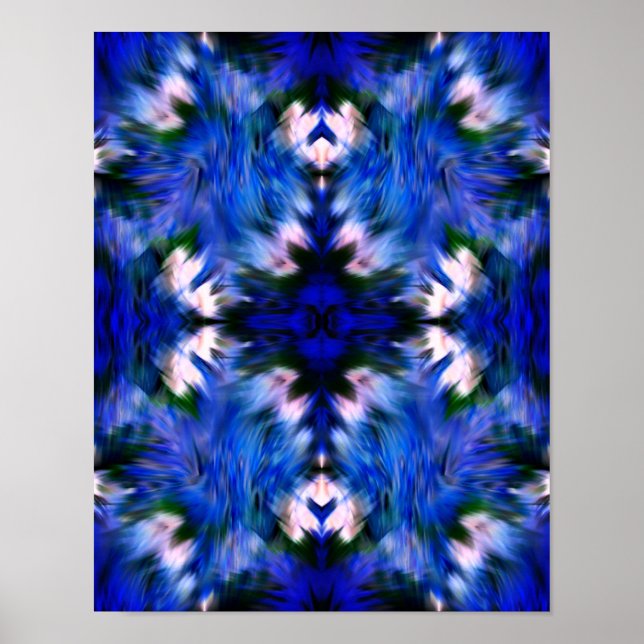Poster Touches Et Couleurs Abstraites (Devant)