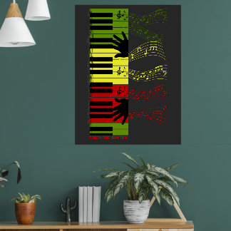Poster Touchez le rythme – Musique aux touches de piano c