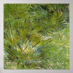 Poster Touffes d'Herbe par Vincent van Gogh