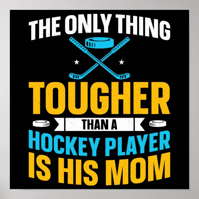 Poster Tough Hockey Maman (Devant)