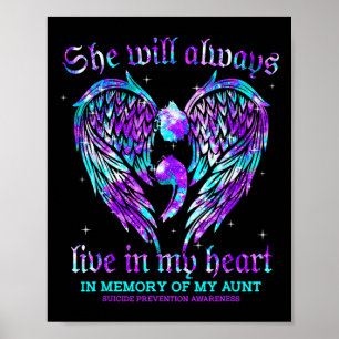 Poster Toujours Dans Mon Coeur Ma Tante Prévention Suicid