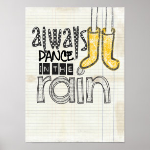 Poster toujours danser sous la pluie
