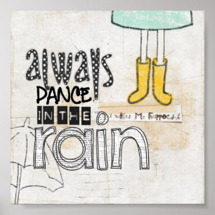 Poster toujours danser sous la pluie