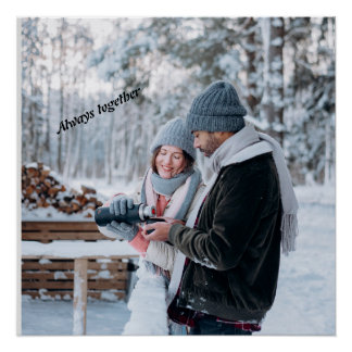 Poster Toujours ensemble impression métal imprimé acryliq