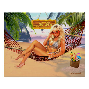 POSTER TOUJOURS HEUREUSE HEURE