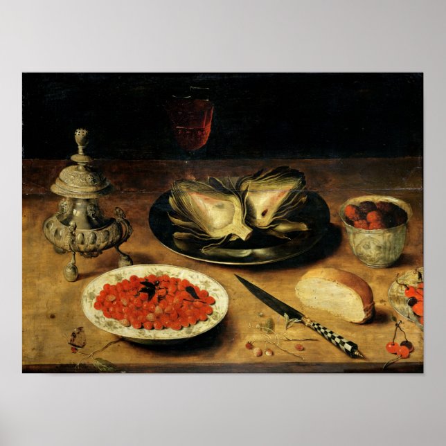 Poster Toujours la vie avec un Artichoke (Devant)