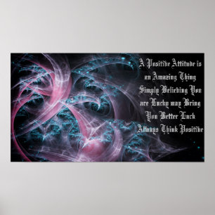 Poster Toujours penser positif